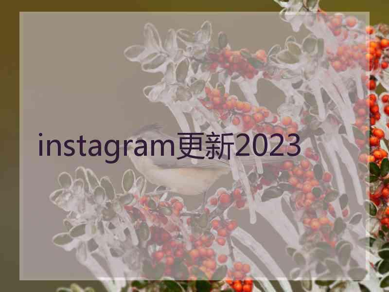 instagram更新2023