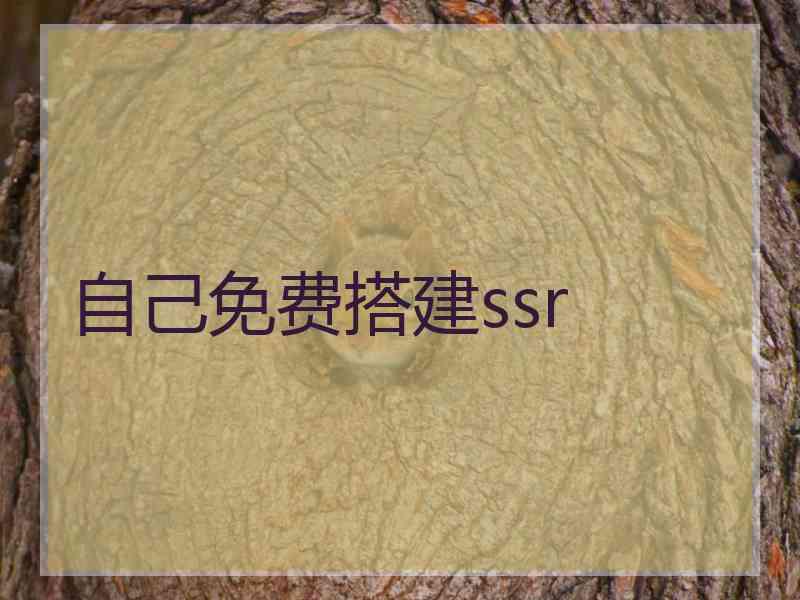 自己免费搭建ssr